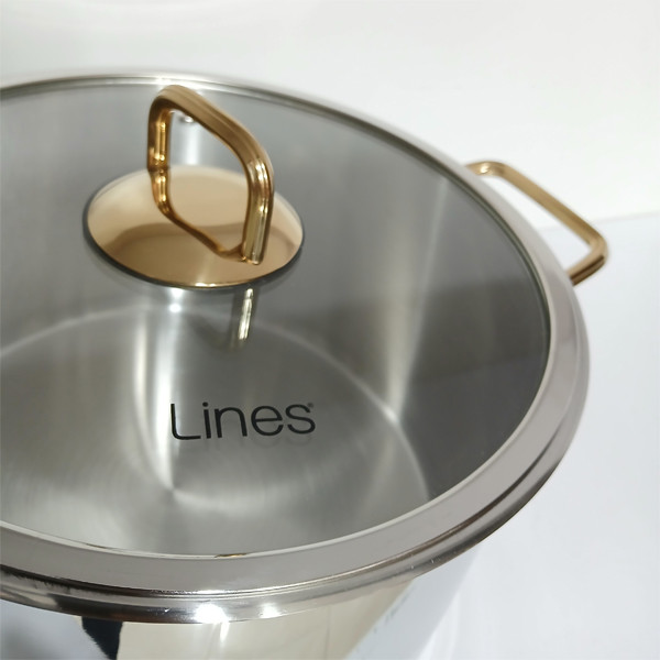 سرویس قابلمه استیل خالص 8 پارچه lines لینس ترکیه