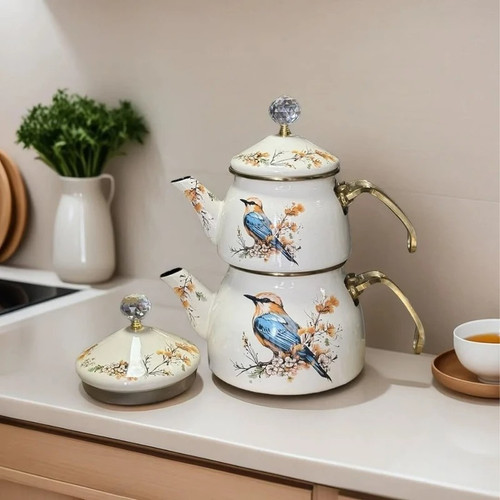 کتری و قوری شاهین مدل پرنده کد 1225